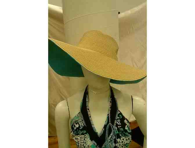 Blue Elegance 3-piece Jewelry set w/ matching hat