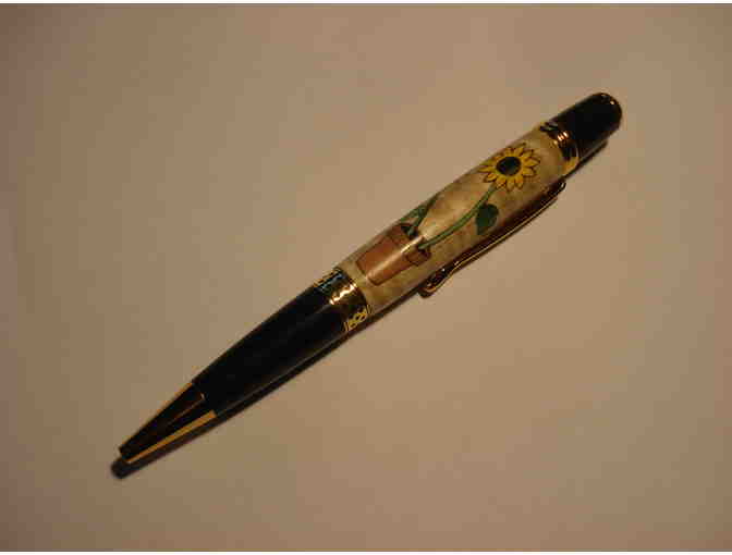 Unique Handcrafted Sunflower Pen