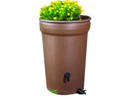 Rain Barrel with built- in planter