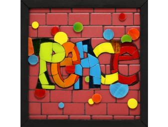 'Peace'- In the way of graffiti on a brick wall. by Emilie Ollier