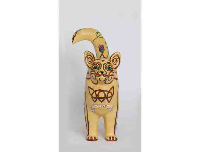 15 Big Cat - Celtic Kitty - Painted Cat