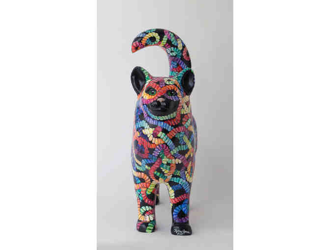 10 Big Cat - Knotty Kitty - Painted Cat