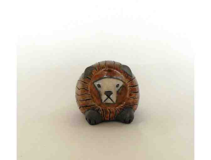 Clay Cats - Lion - Raku Art Ceramic Pottery