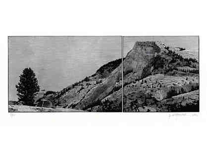 Richard Wagener Wood Engraving: Yosemite Panorama