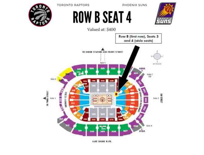 Two Front Row Toronto Raptors Seat Tickets!