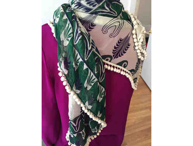 Jennifer George NYC silk scarf
