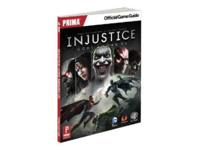 INJUSTICE- Gods Among Us XBOX 360 game AND one Official Game Guide