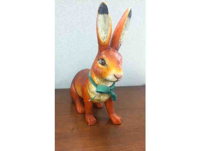 Antique German Glass Eye Easter Rabbit - Circa 1930