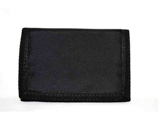 Wallet - Men's Black, Tri-Fold, Nylon, with Velcro Closing