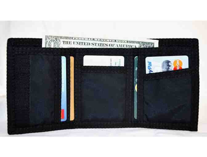 Wallet - Men's Black, Tri-Fold, Nylon, with Velcro Closing