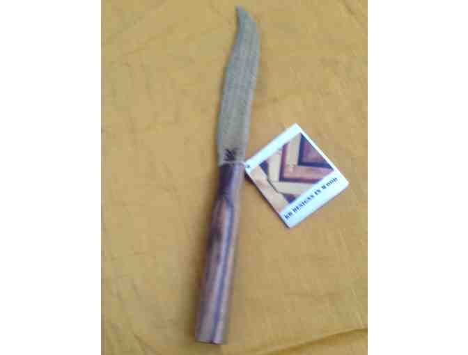 Cheese Knife/Letteropener (you decide) - Handcrafted Ironwood and Zebra Wood