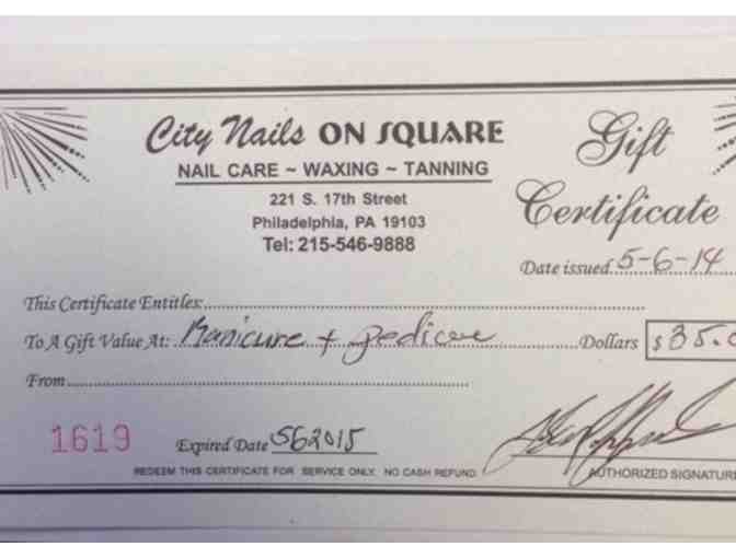 Manicure and Pedicure - City Nails on Square Philadelphia, PA