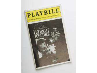 Julie Andrews signed Playbill from Sondheim Putting It Together