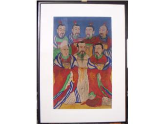 Framed Painting of the Seven Stars Spirit (Diagonal Line in picture is reflection)