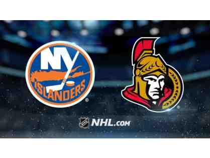 Ottawa Senators vs. The New York Islanders Tickets and Parking Pass