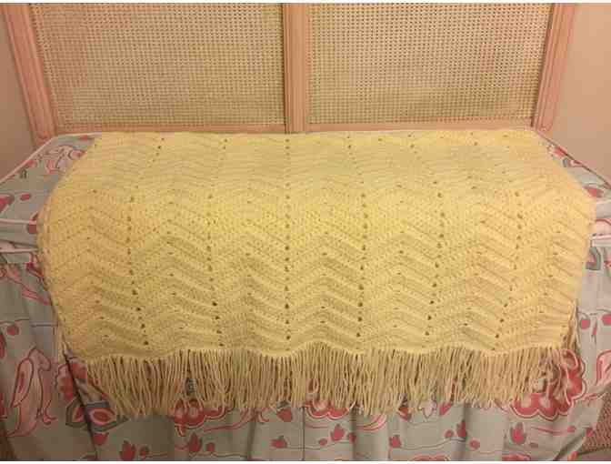 Crocheted Blanket- Yellow