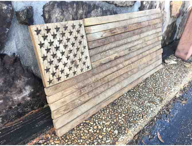 Reclaimed Wood American Flag