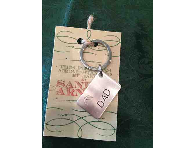 Sandra Arnold 'Dad' Hand Stamped Key Chain