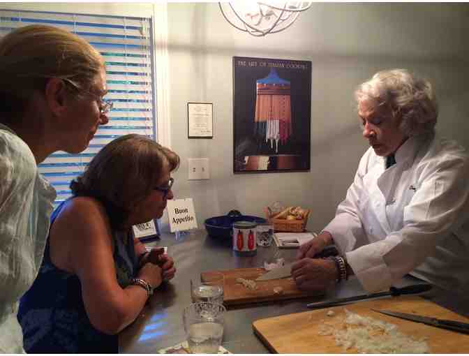 Cook,Eat, Enjoy! Interactive cooking class, wine & party portrait in oils.