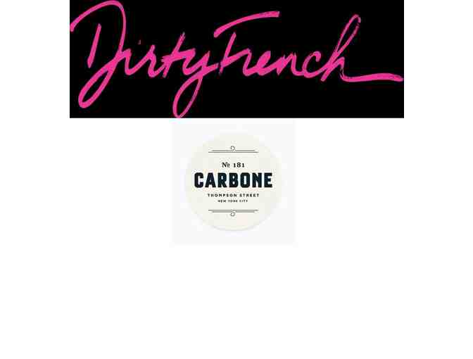 CARBONE and DIRTY FRENCH - Major Food Group Dining Package