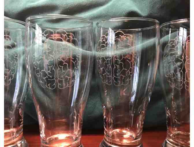 Brain Beer Glasses- set of 4 - Photo 1