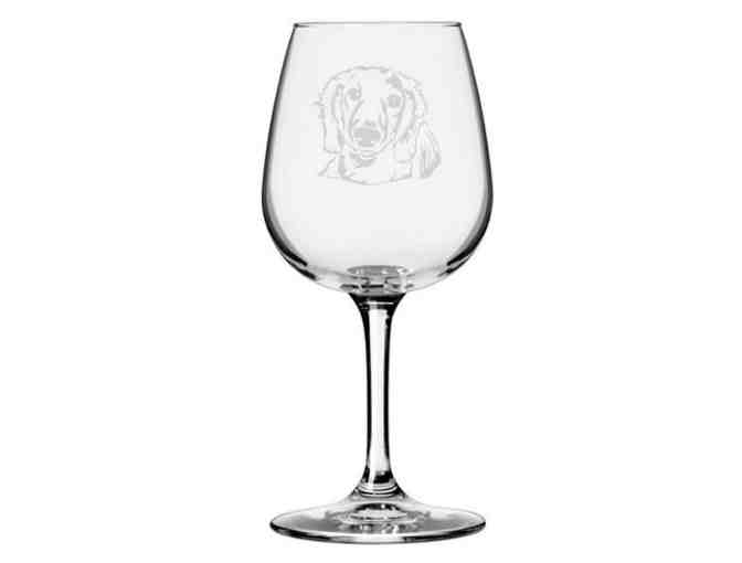 Dachshund Etched Wine Glasses (Set of 2)