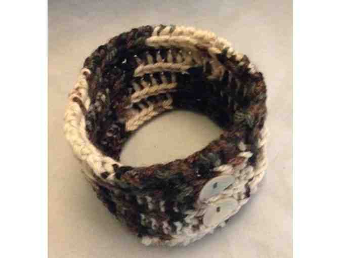 MOTHER OF PEARL CAMO WEAVE Dog Cowl Neck-Warmer (Size Small)