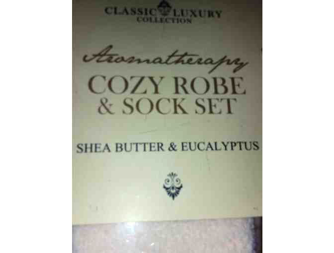Classic Luxury Collection Aromatherapy Cozy Robe and Socks Set