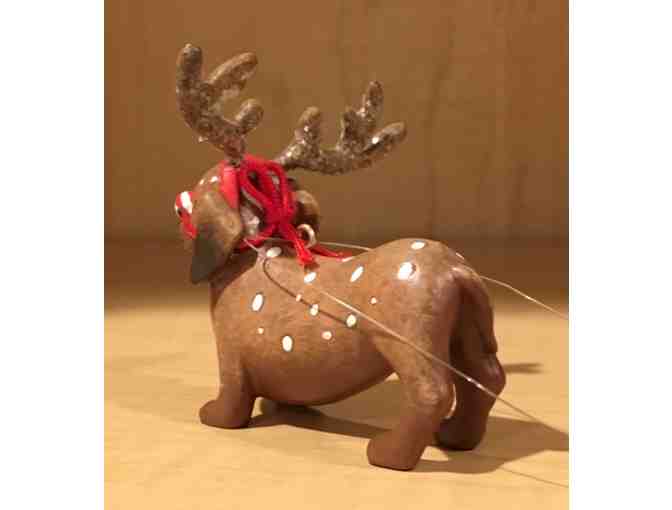 Christmas Ornament - Crate & Barrell Wanna Be Santa's Reindeer