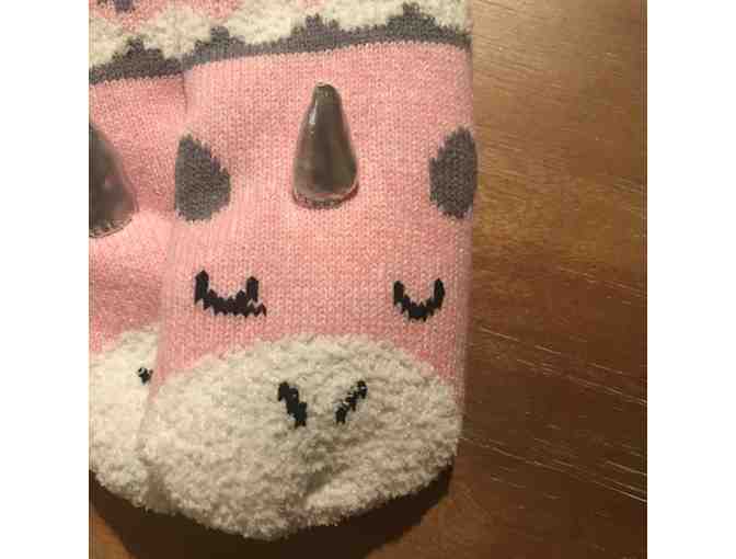 Cozy Unicorn Slipper Socks - Photo 2