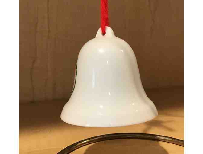 Christmas Ornament - Porcelain Christmas Bell with Dachshund!