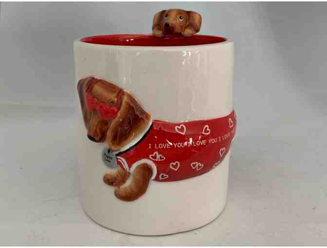 Coffee Mug - 2006 Collectible Hot Diggity Coffee Mug by Westland 'Puppy Love' #16525