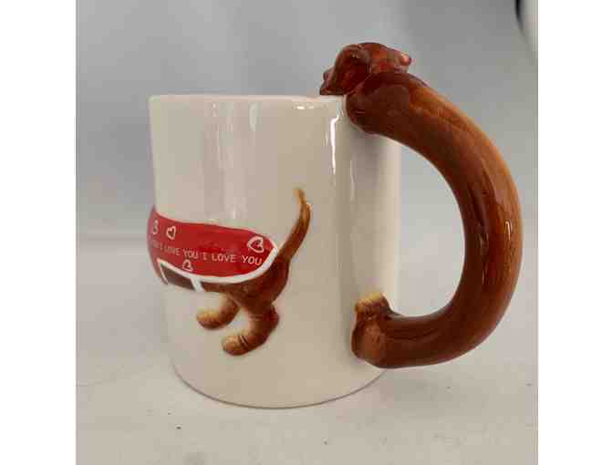 Coffee Mug - 2006 Collectible Hot Diggity Coffee Mug by Westland 'Puppy Love' #16525