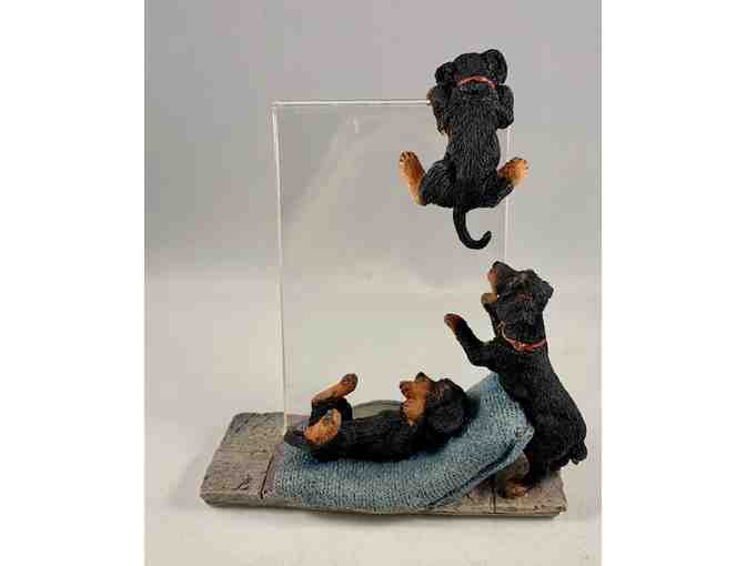 Frame - Black & Tan Puppy Dachshund Picture Frame!  Used - dated 2004