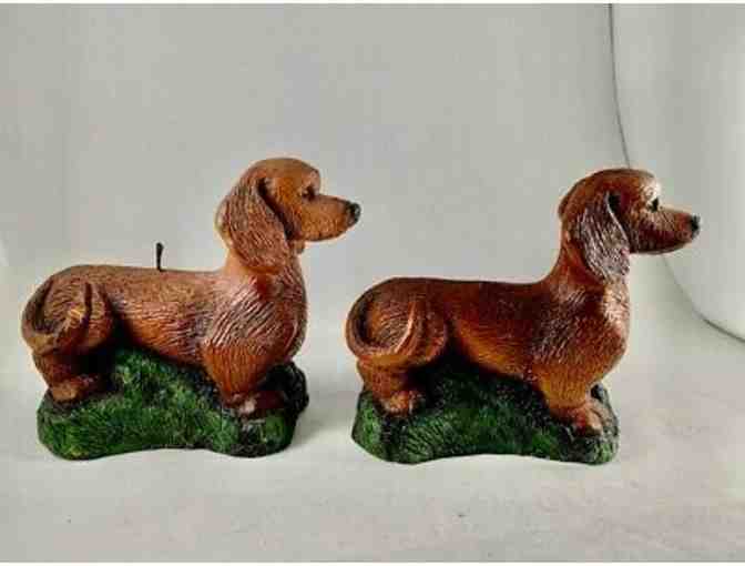 Candles!  TWO Dachshund  Candles from 1987 - Very unique! - Photo 1