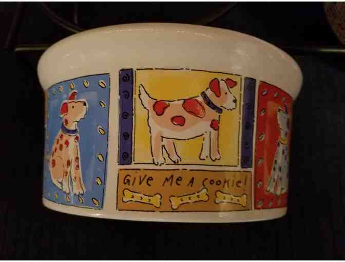 Ceramic Dog Dishes with Stand