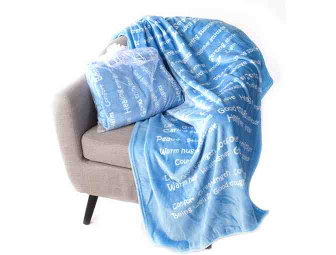 BlankieGram Healing Thoughts Blanket The Perfect Caring Gift (Blue)