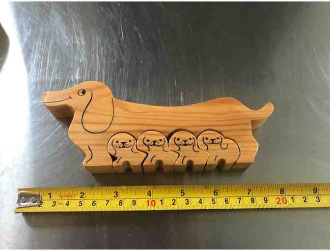 Wood doxie puzzle
