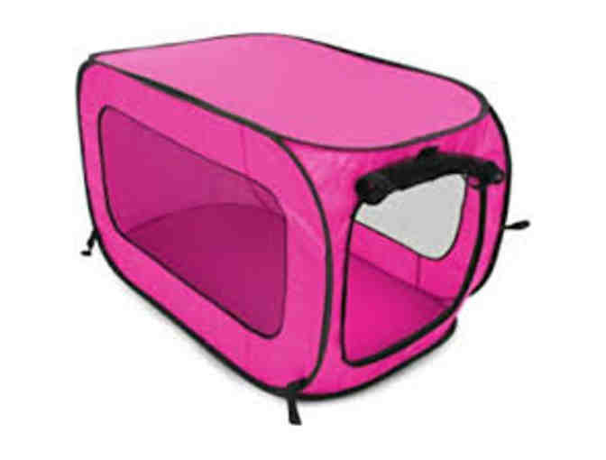 Beatrice Pooch Pen Pet Kennel Collapsible Portable Crate Pop Up Dog, Pink