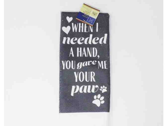 Kitchen Dish Towels-TWO- Home Collection - A house is not a home without paw prints