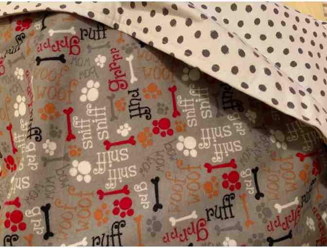 Blanket - Dog or Baby Blanket of 100% Cotton Flannel - grrrrr, rufff, sniff...