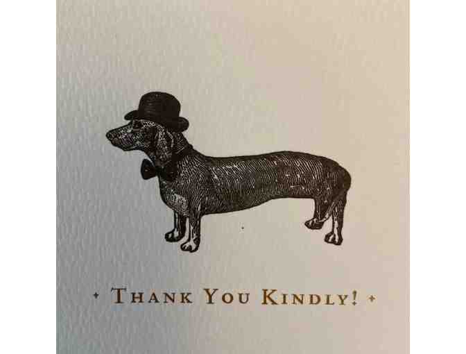 Gentleman Doxie Thank You Kindly Card Set