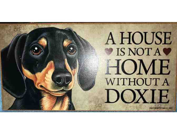 2 plaques Spoiled Rotten Dachshund and House not a Home without a Dachshund