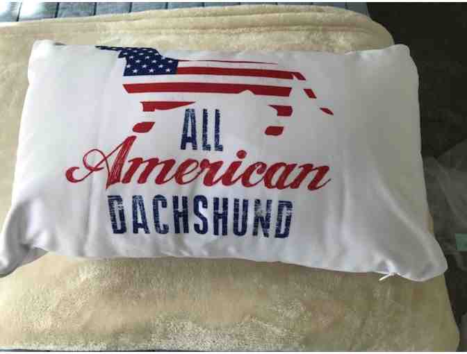 All American Dachshund Decorative Pillow