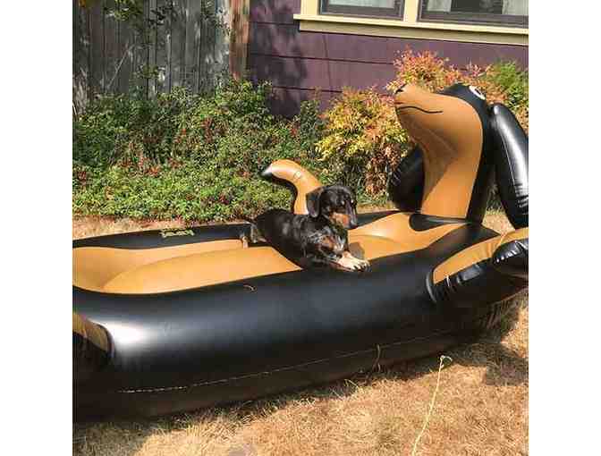 Giant Premium Inflatable Dachshund Pool Float Lounger