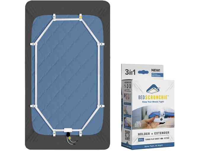 BED SCRUNCHIE Sheet Holder Straps - Convert a flat sheet into a fitted sheet