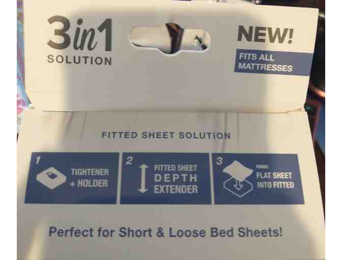 BED SCRUNCHIE Sheet Holder Straps - Convert a flat sheet into a fitted sheet - Photo 2