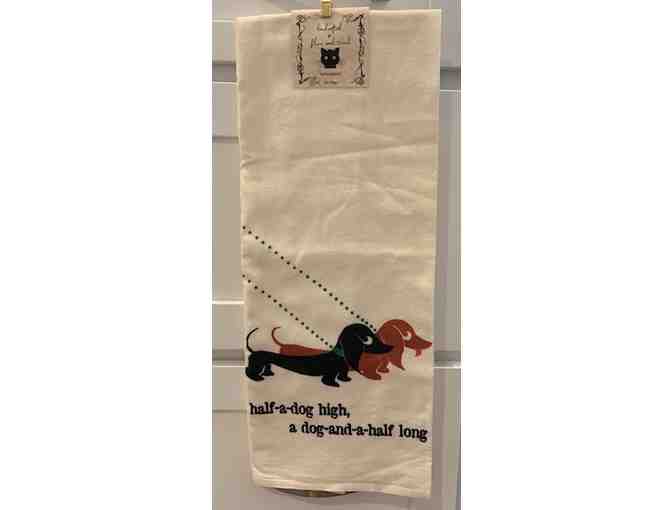 Dachshund Flour Sack Towel from Katzpajamas!