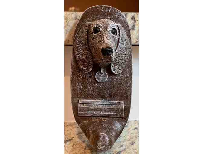 Dachshund Dog Leash Holder - signed by Artist! From Grovewood Gallery