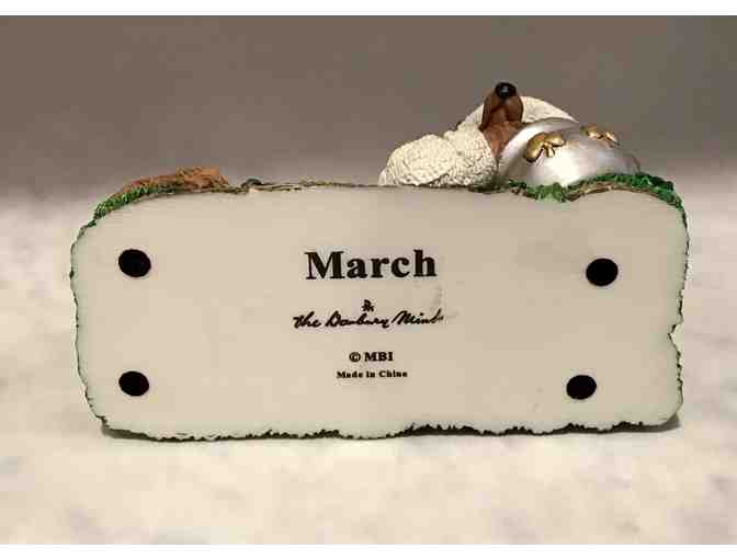 Danbury Mint Perpetual Calendar Dachshund Figure for March!